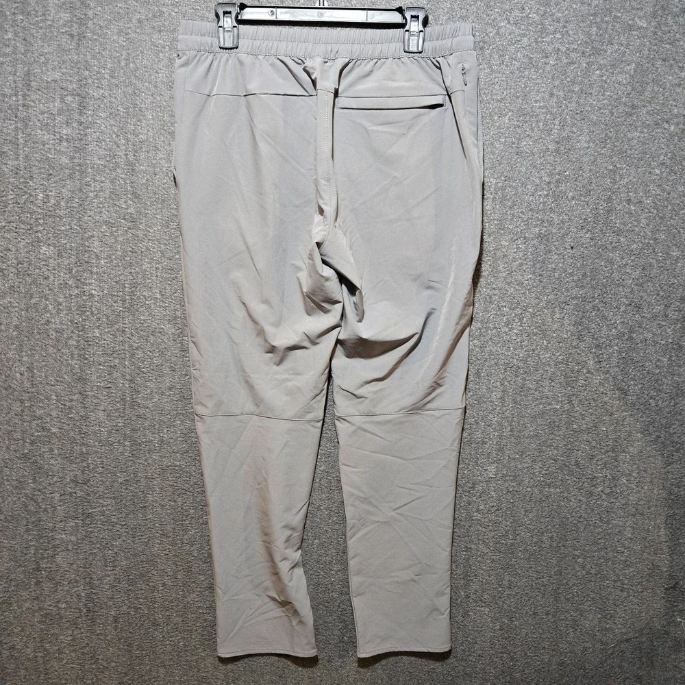 Banana Republic Mens 31x32 Slim Tapered Fit Drawstring Pants Performance Gray